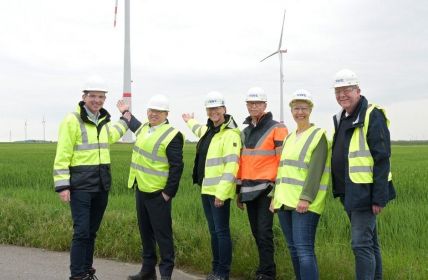 Windpark in Jüchen liefert klimaneutralen Strom für 26.000 (Foto: RWE.)